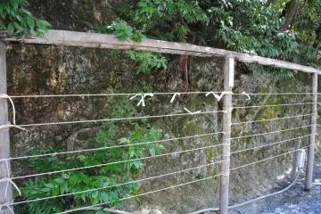 <p>Visitors can tie their fortunes on these strings to entreat action on it by a higher power - whether to make the fotune some true or prevent it from happening.</p>