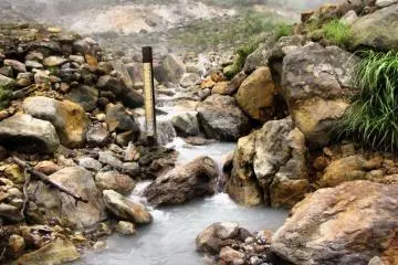The waters rise high during the rainy season, so be careful if you're coming after a storm.