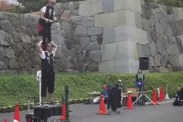 <p>Japanese 'hard clown' duo The Scovilles</p>
