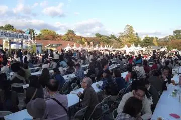 <p>The beer garden</p>