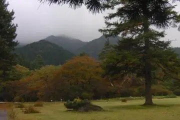 Majestical mountains in the background