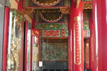 This temple's ornate design is unusal in Japan