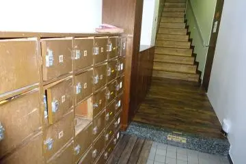 The staircase up to Ninja Dojo and Store