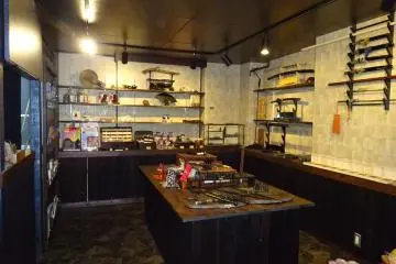 The shopping area