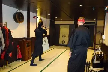 Try your hand at using a ninja blowgun