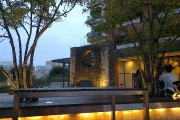 <p>Fountain near the residences.</p>
