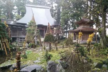 An abandoned temple in the rice fields