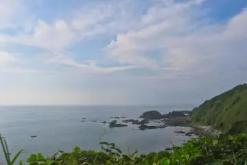 Looking north from the southern tip