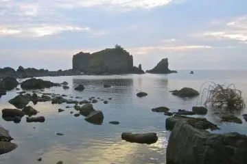 Looking southwest on Kamaya Beach
