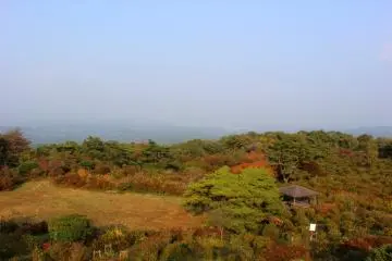 <p>Looking east from Mt. Kono's summit observatory</p>