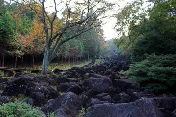 <p>The Nabekura-kei's rock river</p>