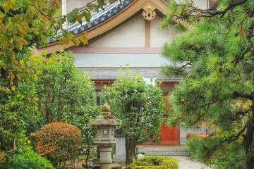 Shinsho temple has a nice garden