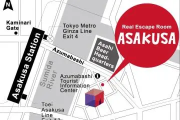 Map of Real Escape Room Asakusa. (Photo: <a href="https://realescapegame.jp/" target="_blank" rel="noreferrer noopener nofollow">SCRAP Corporation</a>)