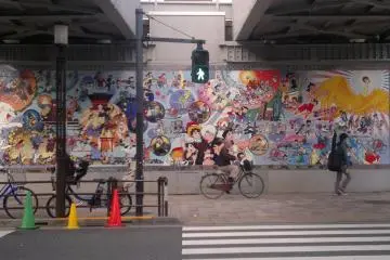 <p>The other mural of Osamu Tezuka's creations.</p>