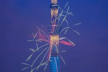 <p>Menari mengelilingin Skytree</p>
