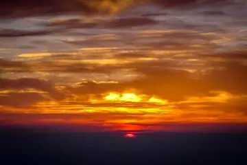 <p>Sunrise from the summit of Mount Fuji</p>