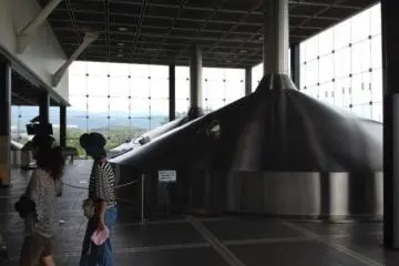 Birthing beer! View from the top of the Escalator, Suntory Kyoto Beer