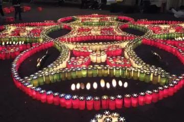 Candle Art near Sapporo Station
