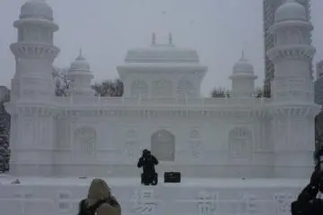 Snow sculpture