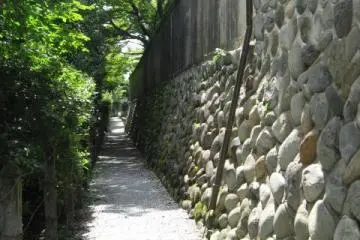 Take a quiet stroll behind the main street.