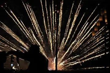 Fireworks in action