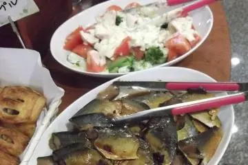 Some of the breakfast buffet