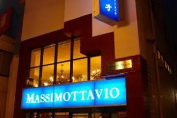Massimottavio Entrance as seen at night