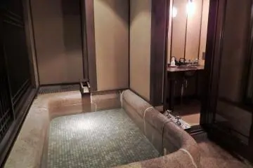 The private bath was one of the nicest we've ever had in our room.