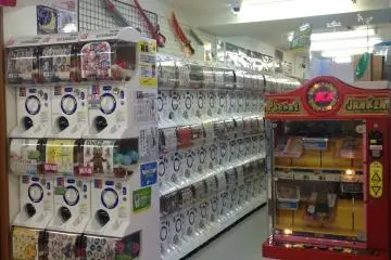 <p>Gashapon corner.</p>