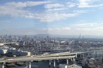 <p>Scenic Osaka City view from the distance.</p>
