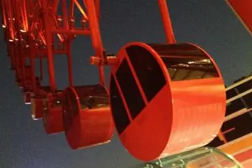 <p>The cars of HEP Five Ferris Wheel</p>
