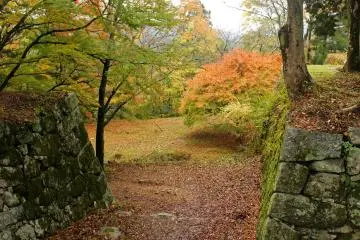 <p>Looking out from the gate to the central bailey</p>
