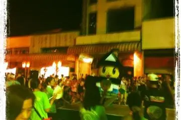 The castle himself getting in on the act and joining the festivities