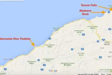 Map of Northern Noto Peninsula
