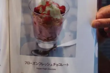 Frozen fresh chocolate