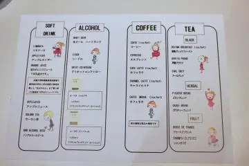 <p>The bi-lingual menu. Prices were not affixed to this special event version</p>
