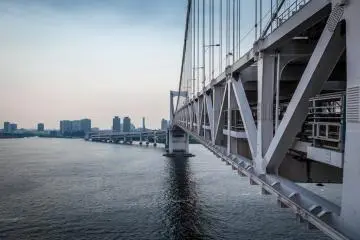 <p>View along the bridge from one of the observation platforms</p>
