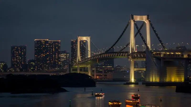 Rainbow Bridge Views - Minato, Tokyo - Japan Travel