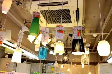 <p>Anda bebas untuk memilih dari berbagai lampu gantung yang dipajang</p>
