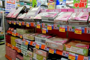Various items on the shelves
