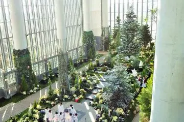 <p>The 'Flower Show Space' changes dramatically for each of the six yearly shows.</p>
