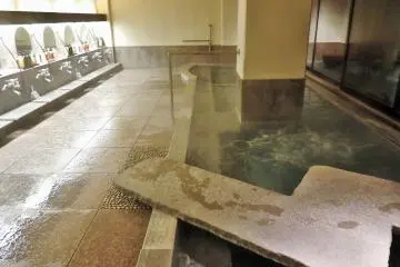 The indoor section of the women's public bath