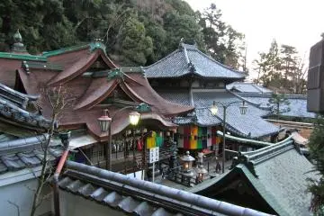Hozanji Temple in Nara's Ikoma City