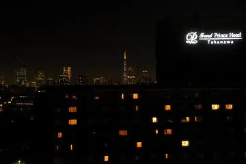 Tokyo Tower was wearing the Christmas version of the illumination

