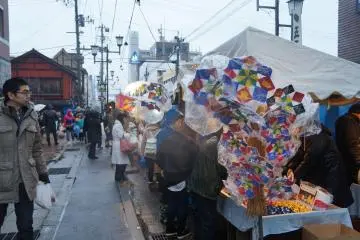 <p>Bright pinwheels add a splash of colour to a dreary rainy day.</p>
