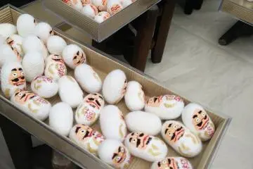 <p>Little darumas</p>
