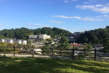 Nihonmatsu City, just outside of Nihonmatsu Castle grounds.
