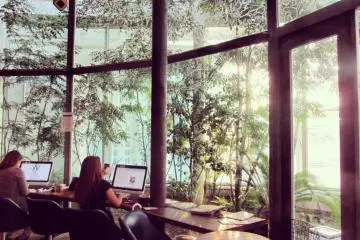 A trendy internet cafe in the heart of Harajuku