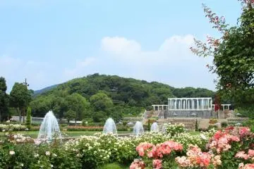 View rest house from royalty and titled nobility's roses garden