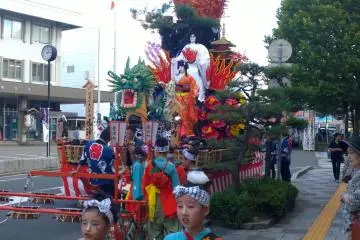 A float in the Hanamaki festival